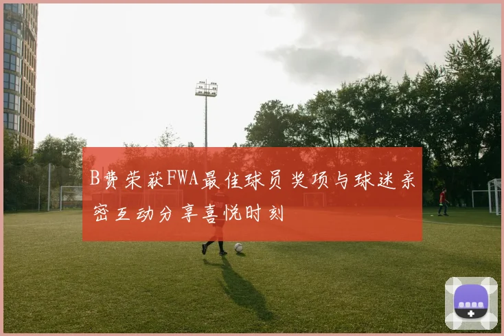 B费荣获FWA最佳球员奖项与球迷亲密互动分享喜悦时刻
